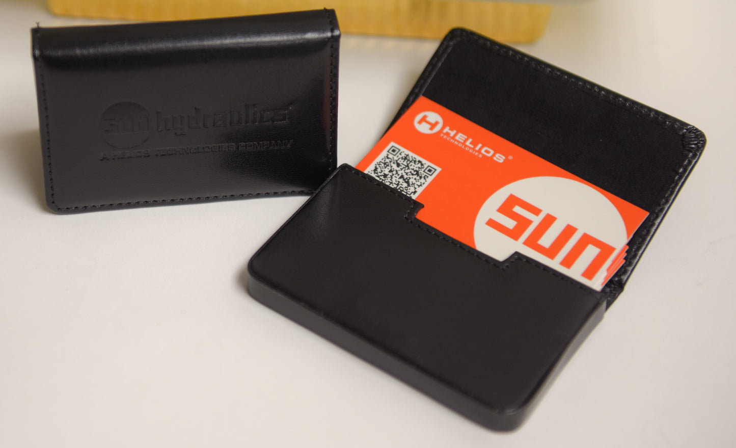 Magnetic Leather Card Case