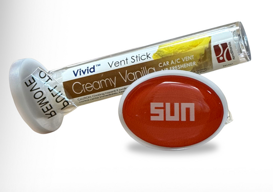 Vivid Vent Vanilla Air Freshener- Sun Oval